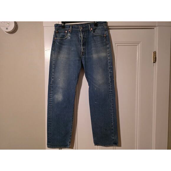 Levis Mens 501 XX Original Fit Button Fly Straight Leg Jeans Size 36 x 34 Y2K - Picture 1 of 12